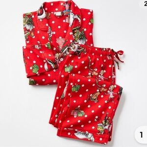 Pottery Barn Grinch Flannel PJs